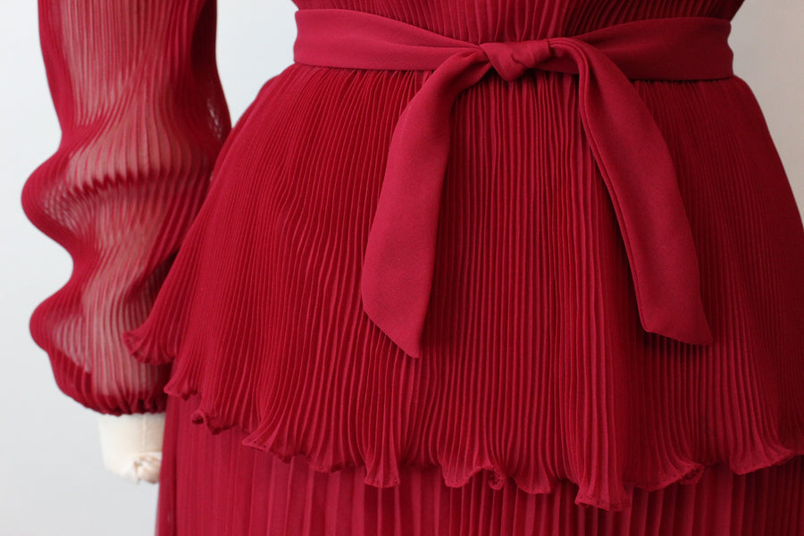 1960s MISS ELLIETTE ACCORDIAN pleat dress medium | new fall