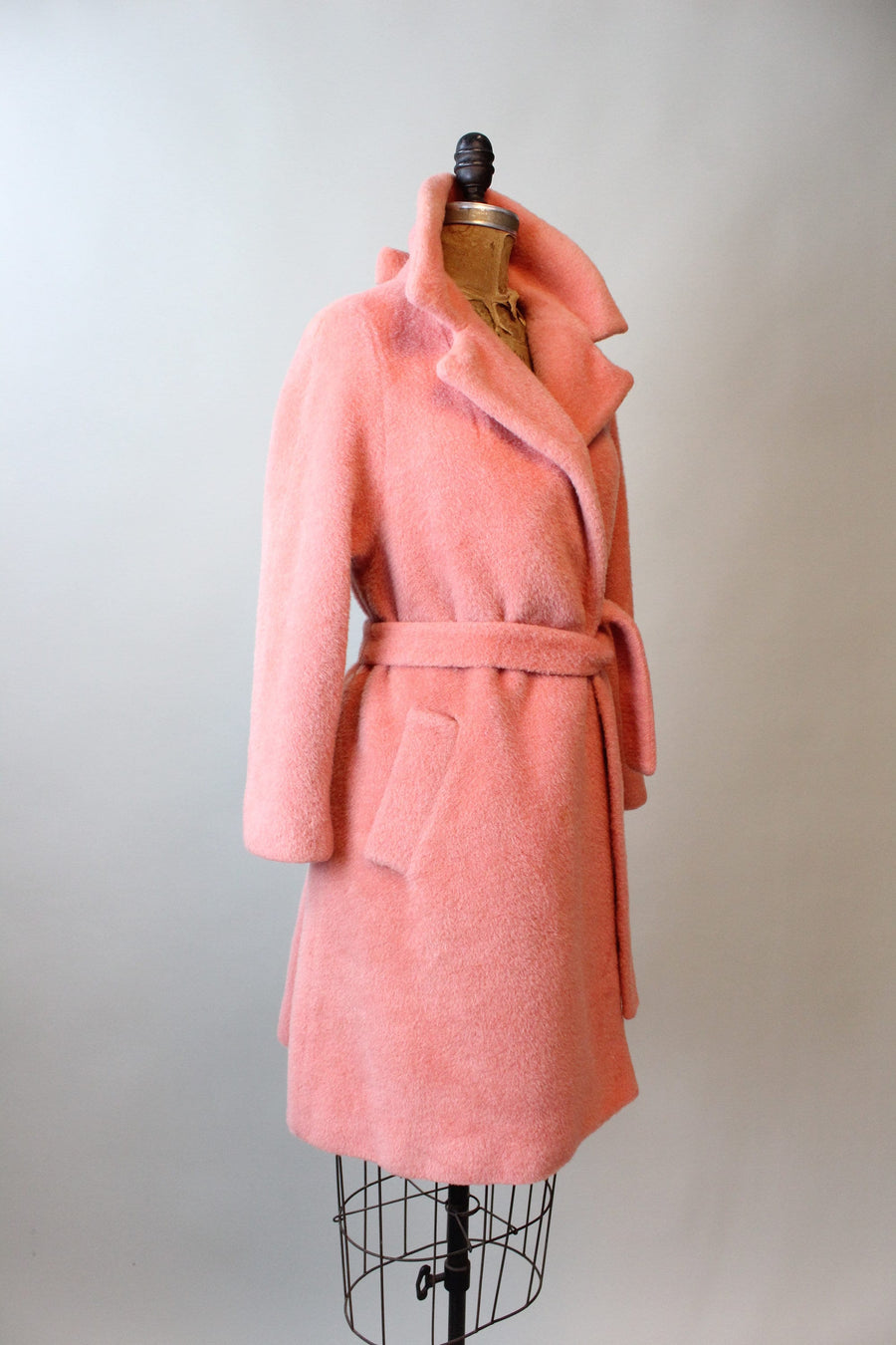 1960s SALMON Lilli Ann wrap coat small medium | new fall