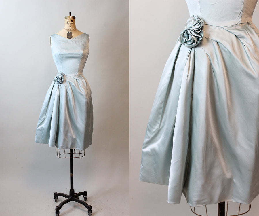 1950s SUZY PERETTE silk sarong dress small | new fall