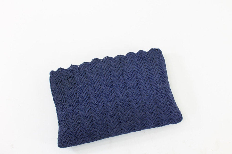 1950s crochet clutch | vintage iPad case | corded bag
