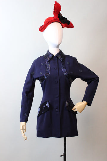 1940s RARE ZELDA WYNN beaded jacket xs | new fall