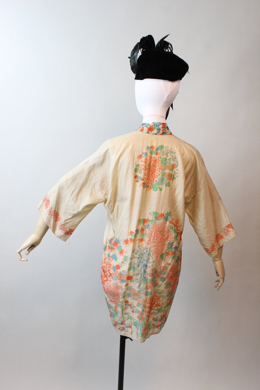 1920s SILK pongee KIMONO robe all sizes | new winter