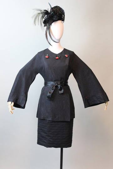 1930s ASIAN TUNIC wide sleeve blouse small medium | new winter