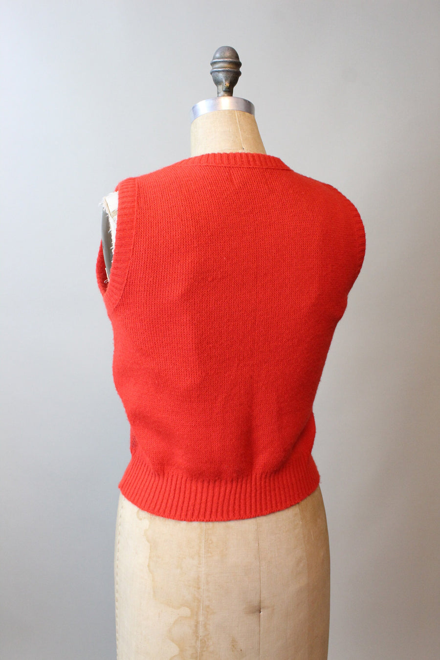 1970s DANCING COUPLE sweater vest xs small | new fall
