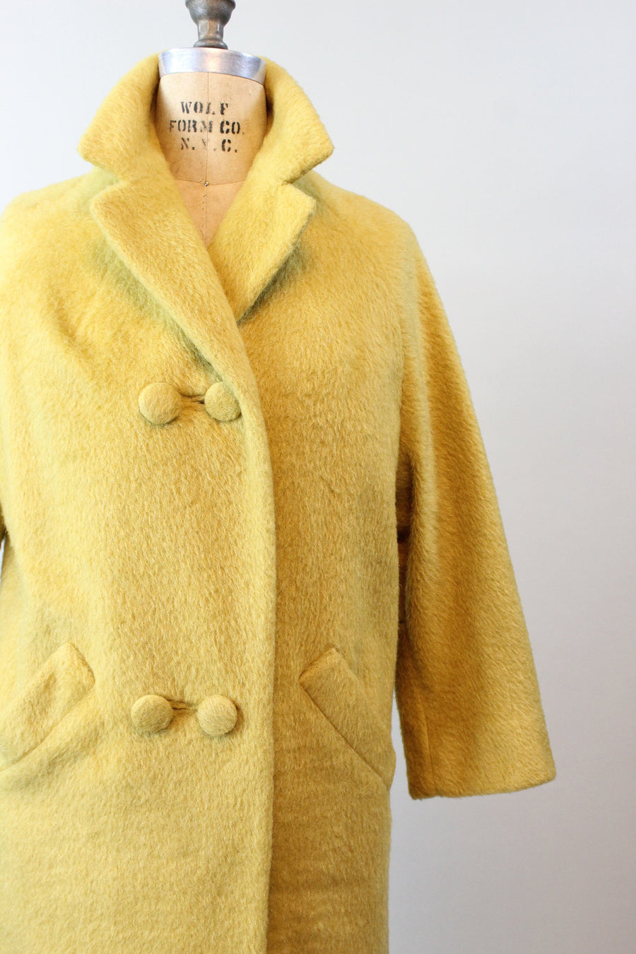 1960s 1967 documented DIJON LILLI ANN mohair coat small medium | new winter