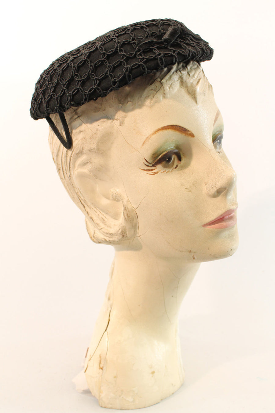1960s Glenover soutache fascinator tilt hat | new winter