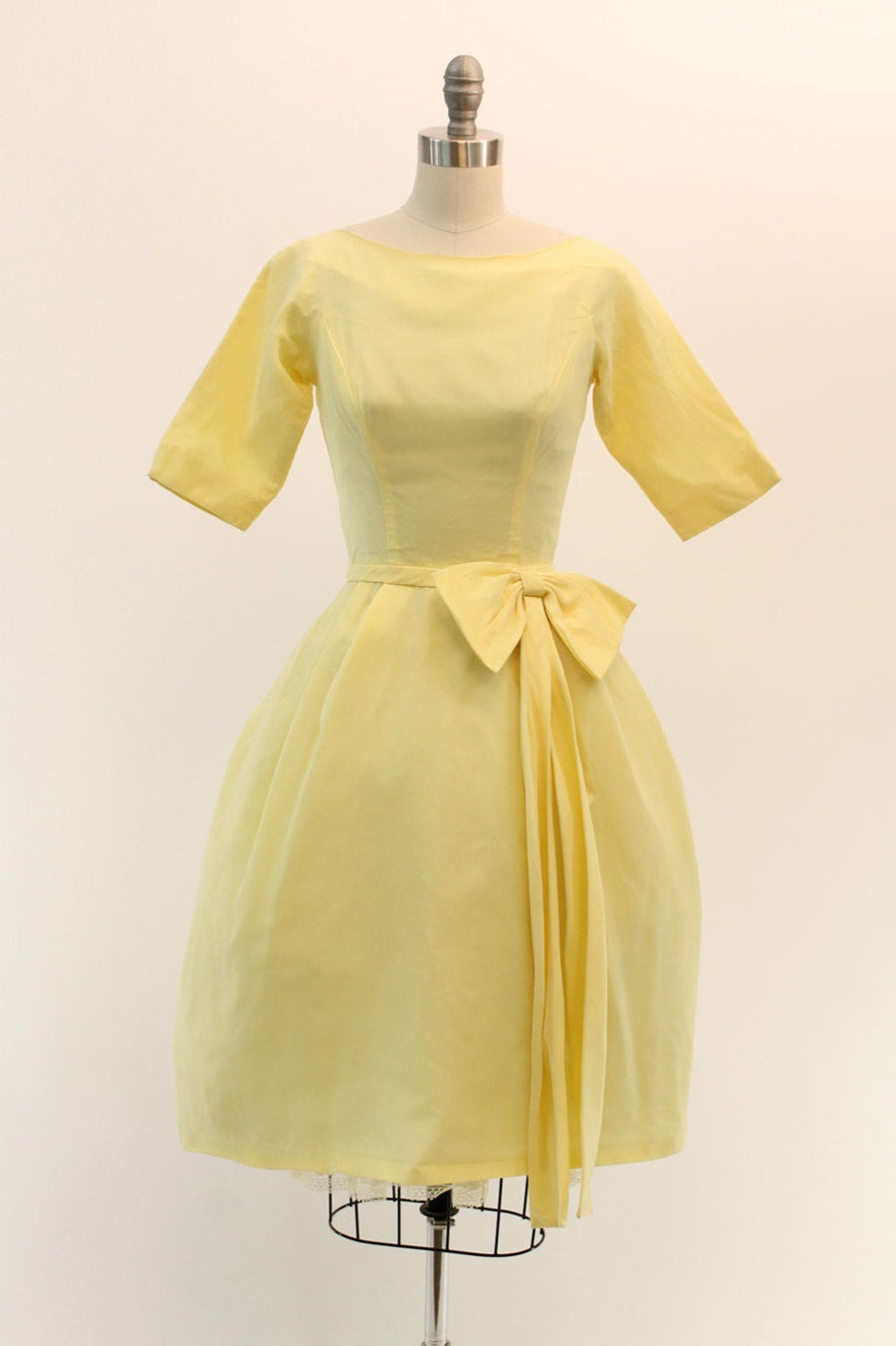 1960s Lorrie Deb lemon organza dress xxs | new fall