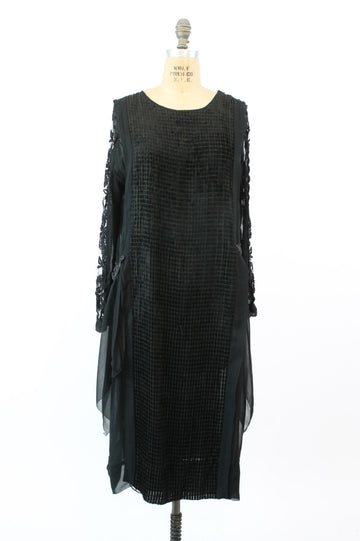 1920s devore velvet dress medium large | new winter
